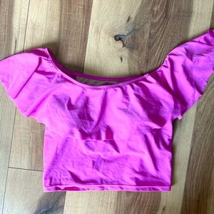 Kortni Jeane Fuschia bathing suit top